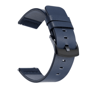 invella 20mm Genuine Leather Watch Strap (Blue)