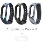 mi band 2 and hrx straps pack of 3