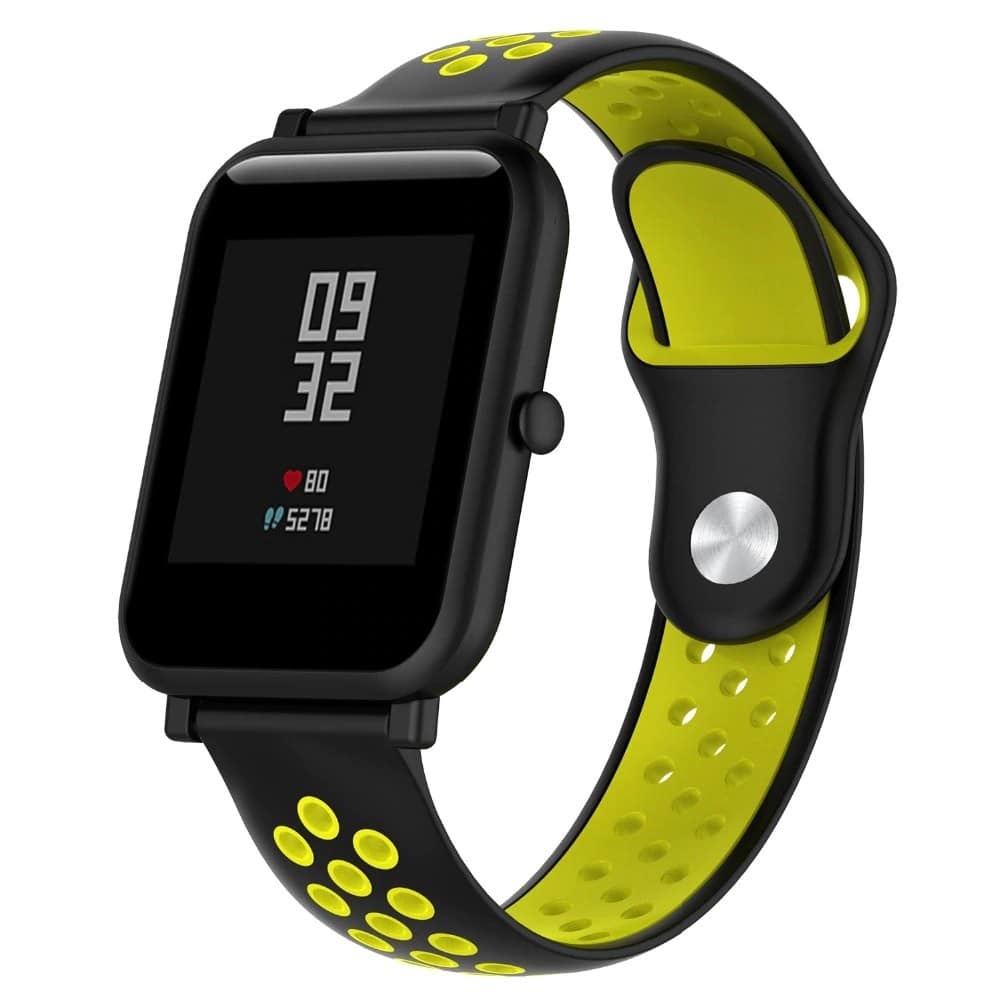 Amazfit Bip Lite Sport Nike Straps With Free Screen Guard Black Green Invella