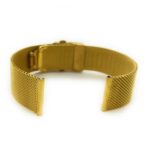 milanese buckle strap gold