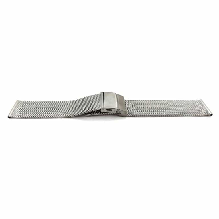invella 22mm Milanese Metal Watch Strap (Silver) | invella