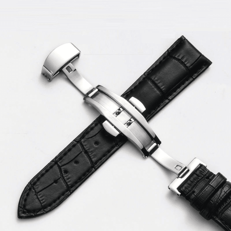 Invella 20mm Premium Leather Watch Strap (Black) | Invella