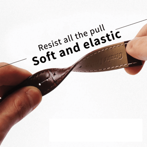 genuine leather watch strap soft