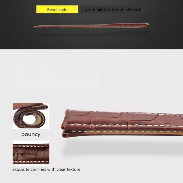 genuine leather watch strap elasticity