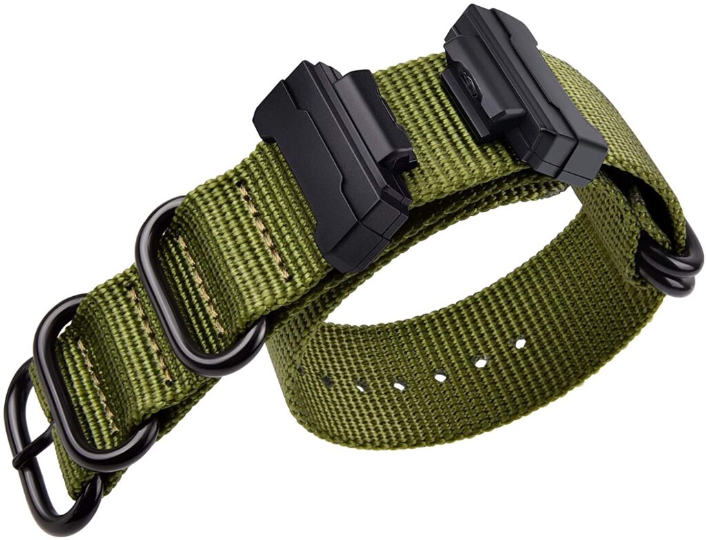 Invella Nylon Nato Watch Strap For Casio G Shock Watch Green Invella 1870