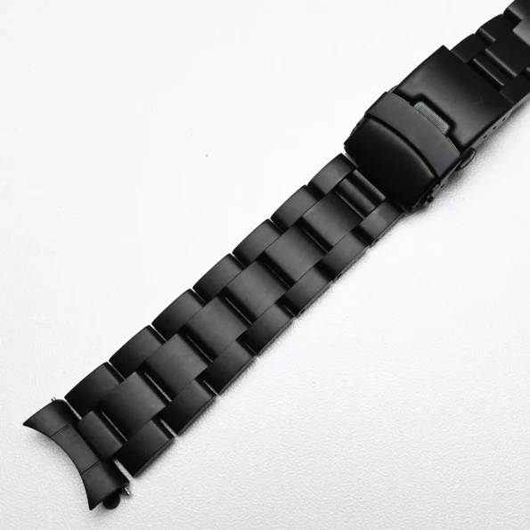 curved black bracelet straps