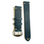 20mm blue leather watch strap