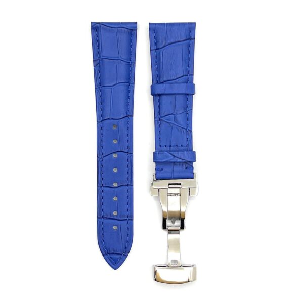 invella 20mm Premium Leather Watch Strap (Blue)