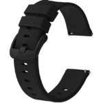 silicon watch strap black
