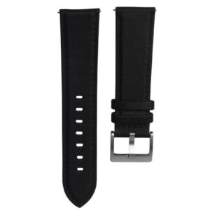 sailcloth leather watch strap