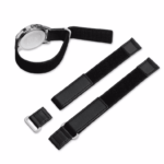 velcro black watch strap