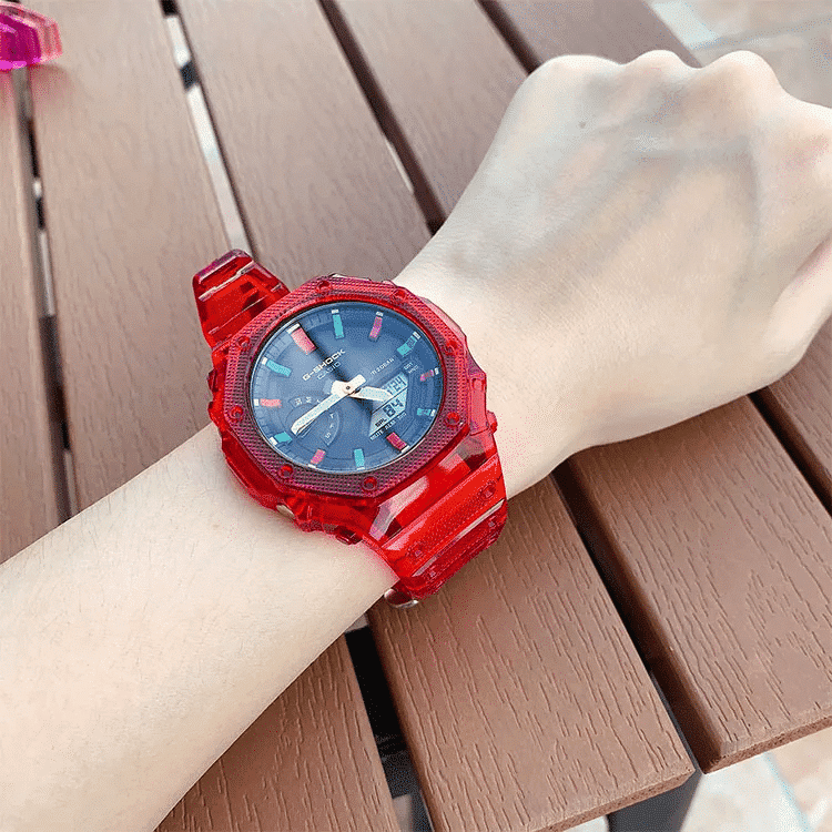 Buy Online Sonata Digital Dial Red Plastic Strap Watch for Men - 7982pp13_p  | Titan