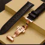 invella 22mm Premium Leathers Watch Strap (Black)
