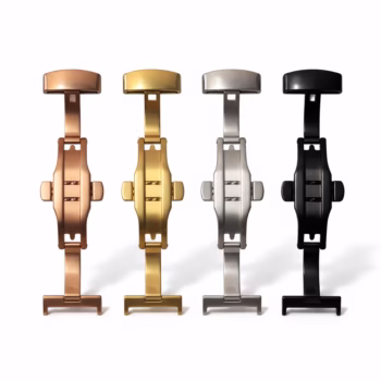 Stainless Steel Butterfly Watch Buckle / Deployment Clasp – Glossy Finish | 14mm–22mm