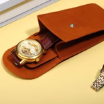 Luxury Watch Storage Pouch - Soft Woven Material.